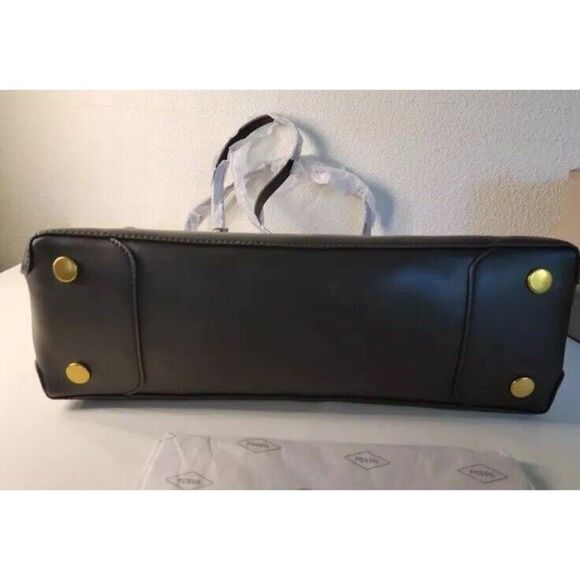 FOSSIL Womens Kier Cactus XL Leather Tote w/Removable Case Black ZB1615001 - Picture 14 of 16